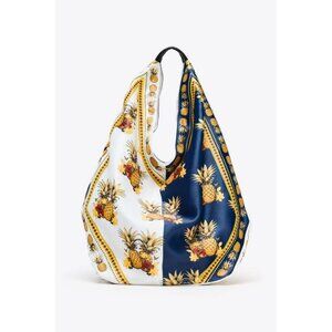 ZARA MULTI-COLOURED PRINT SHOPPER
